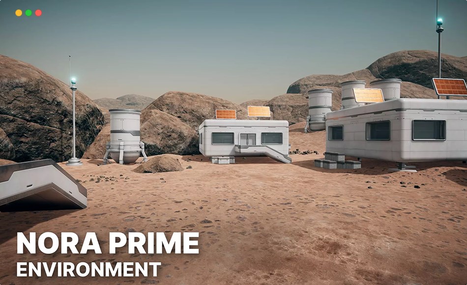 Unity场景 – 模块化科幻环境 Nora Prime – Modular Sci-Fi Outpost & Environment