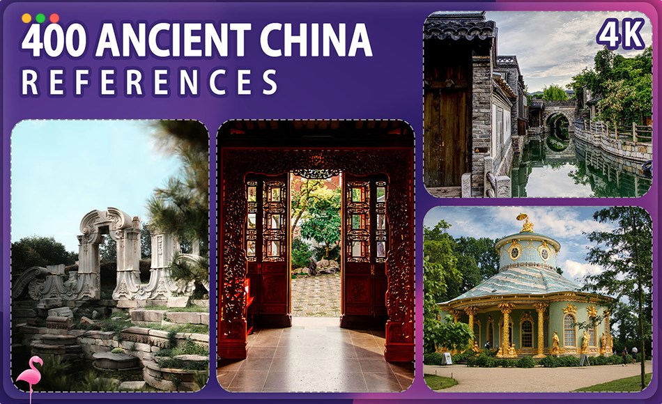 400 张中国建筑参考图片 400 Ancient China Reference Pack – Vol 1