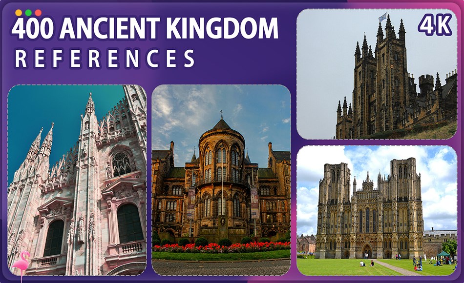 400 张古代王国参考图片 400 Ancient Kingdom Reference Pack – Vol 1