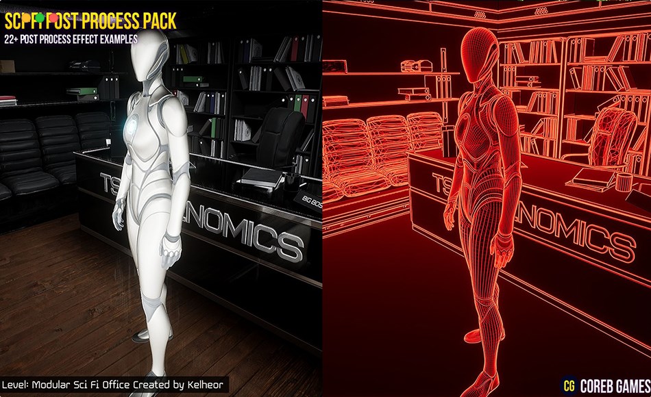 【UE5】科幻效果特效 Sci-Fi Post Process Effect Pack