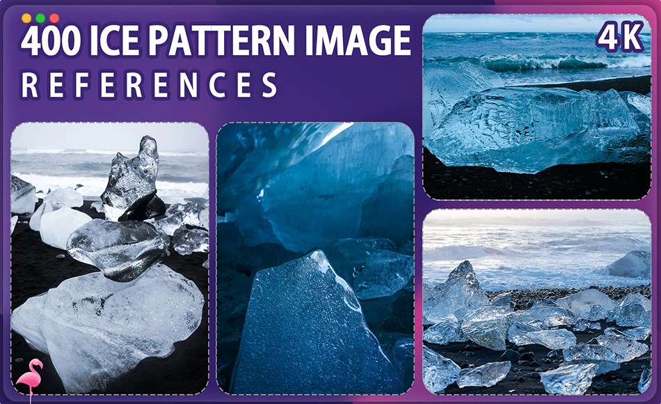 400 张冰纹参考照片 400 Ice Pattern Reference Pack – Vol 1