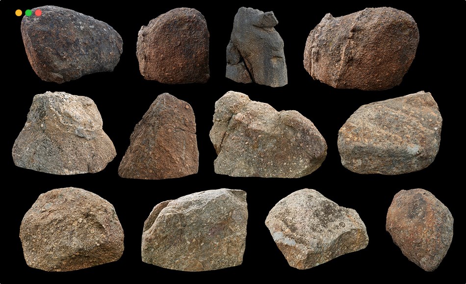 123 张岩石参考图片 Masked Reference Pack – Rocks