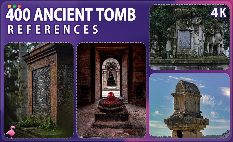 400 张墓地环境参考照片 400 Ancient Tomb Reference Pack – Vol 1
