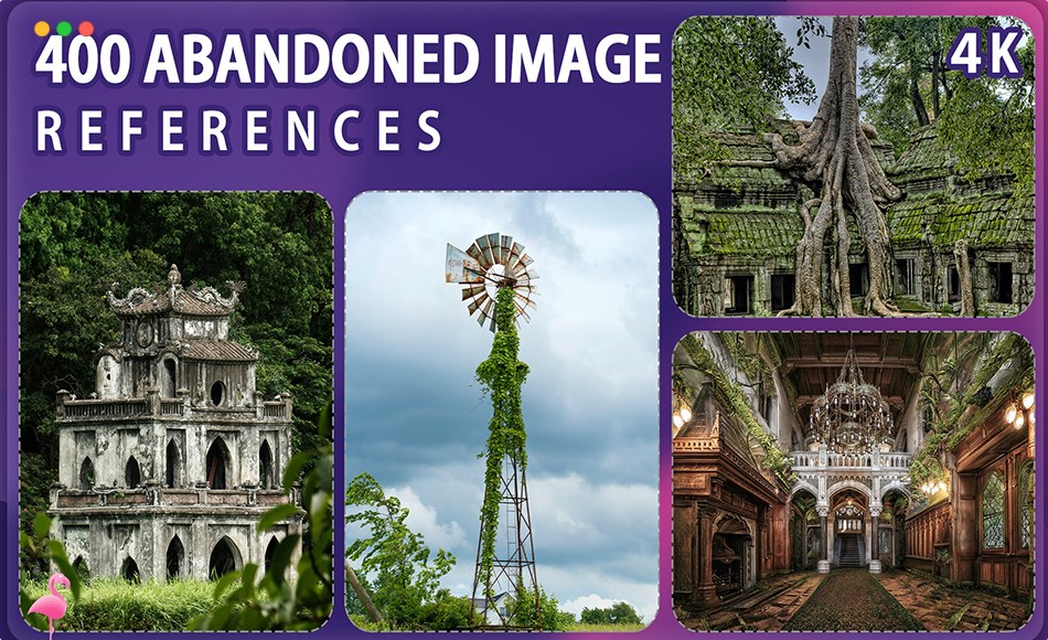 400 张废弃建筑参考图片 400 Abandoned Image Reference Pack – Vol 1