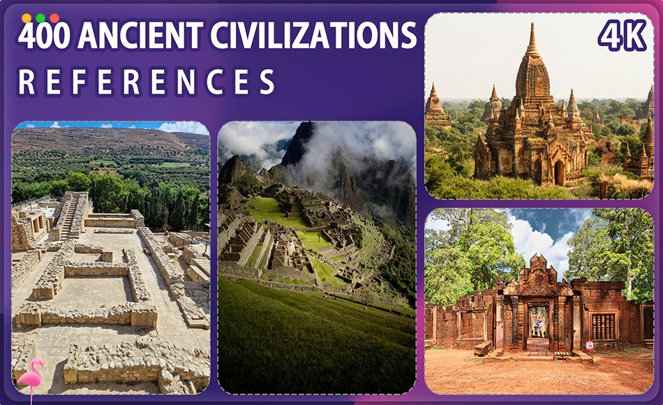 400 张个古代文明参考照片 400 Ancient Civilizations Reference Pack – Vol 1