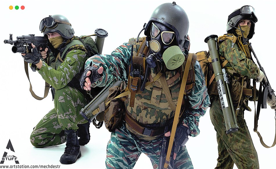 370 张俄罗斯军事装备士兵参考照片 90s Operators: Vintage Russian Gear