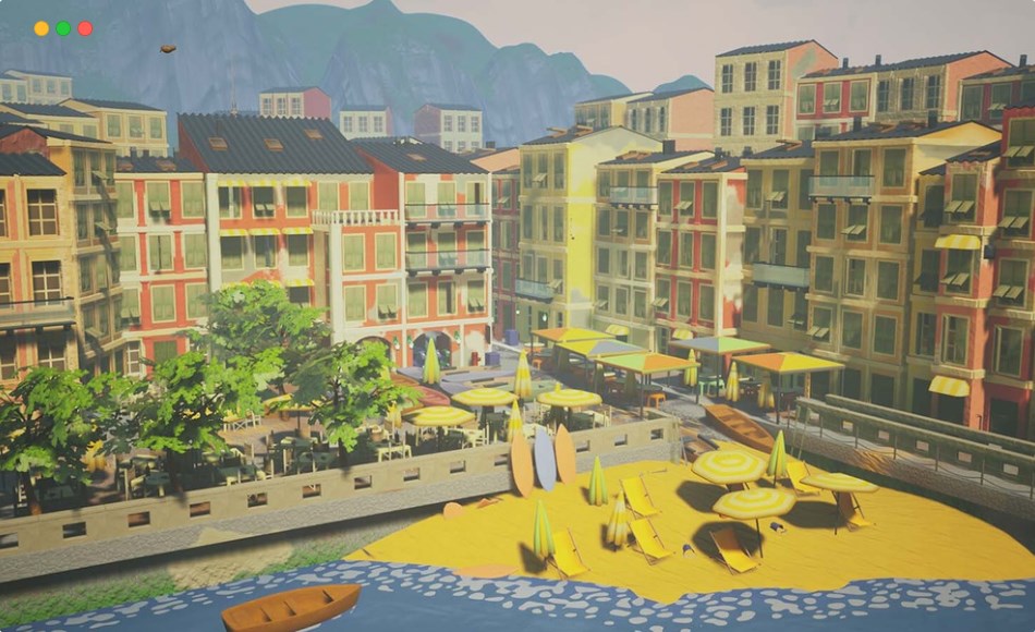 【UE5】风格化滨海城市 Stylized Tuscany Seaside City ( Stylized Tuscany City City Town Town Tuscany )