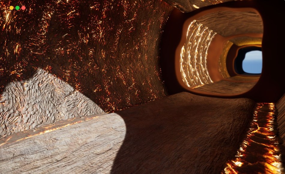 【UE5】冷却并流动的熔岩 Cooled & Flowing Lava