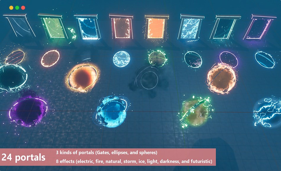 【UE5】虚幻特效 Portals VFX pack (+ interactions)