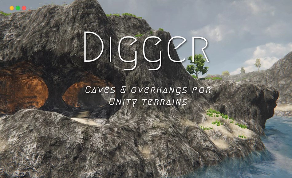 Unity插件 – 智能地形工具 Digger – Terrain caves & overhangs