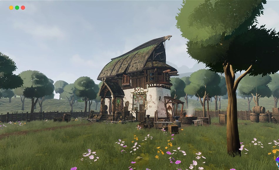 Unity场景 – 风格化维京小屋 Stylized Viking Hut