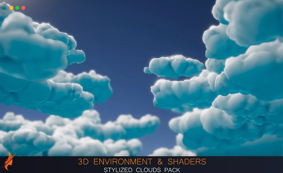 Unity – 风格化的云彩包 Stylized Clouds Pack