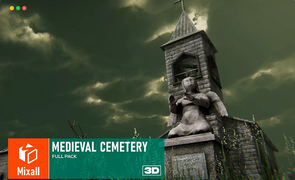 Unity资产 – 中世纪墓地资产包 Medieval Cemetery – Full Pack