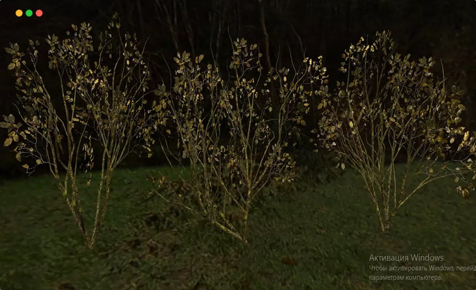 Unity植物 – 秋季灌木丛 PBR Autumn Bush