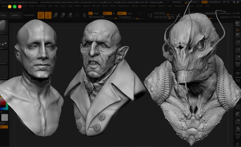 【中文字幕】Zbrush教程 – 虚拟化妆设计 Virtual Makeup Design: Volume 1