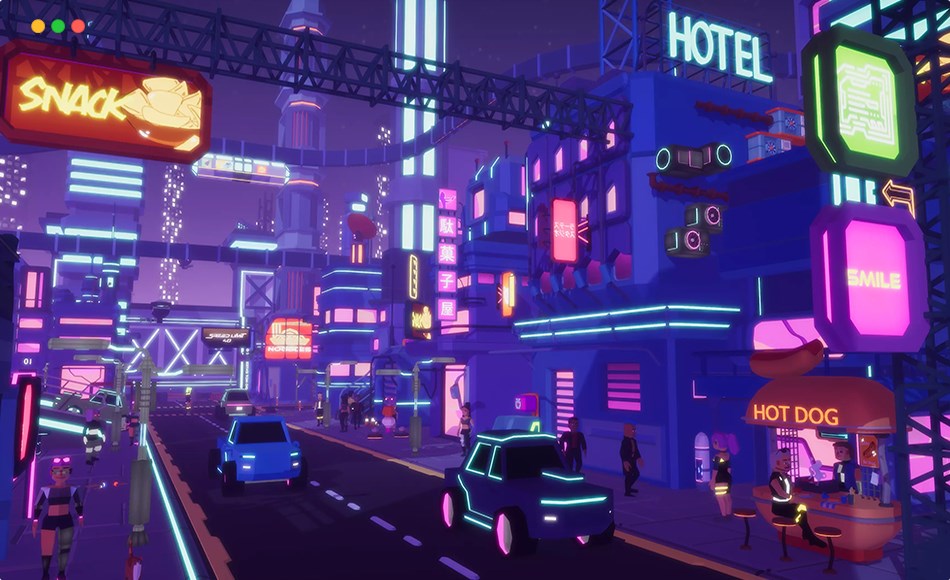 Unity场景 – 风格化赛博朋克城市 Stylized Lowpoly Cyberpunk City