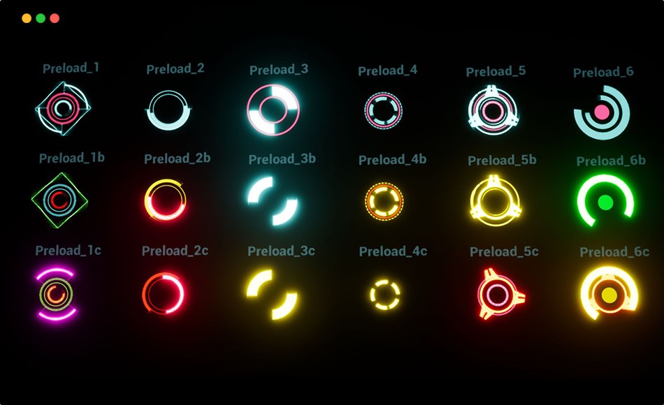 【UE5】科幻 HUD 预设 Preload materials