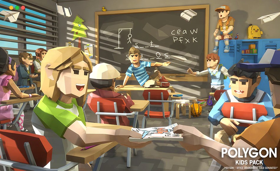 【UE5】风格化游戏资产 POLYGON – Kids Pack