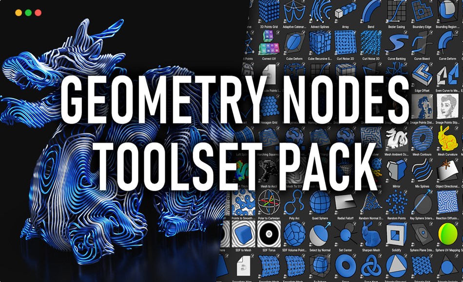 Blender插件 – 几何节点工具集 Higgsas Geometry Nodes Toolset