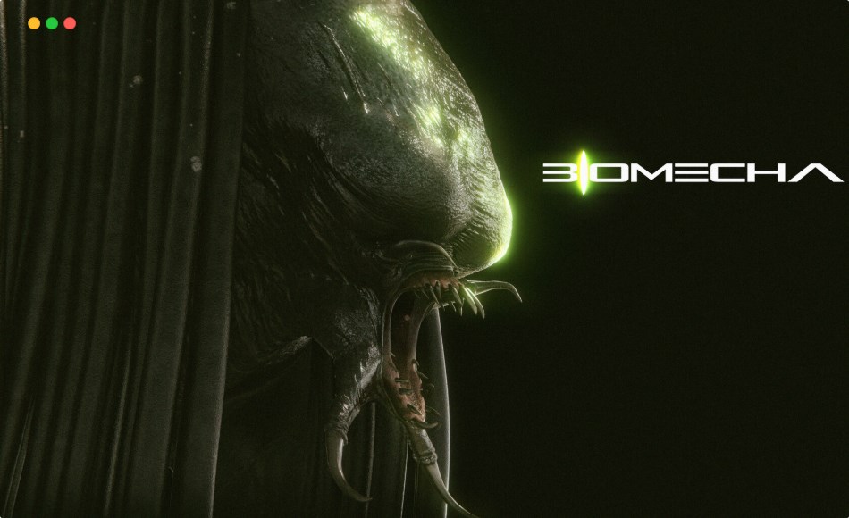 Zbrush笔刷 – 外星生物vdm笔刷 BIOMECHA ZBRUSH