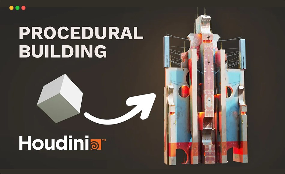 【中文字幕】Houdini教程 – 程序化建摸巨型结构生成器 Creating a Megastructure Generator in Houdini