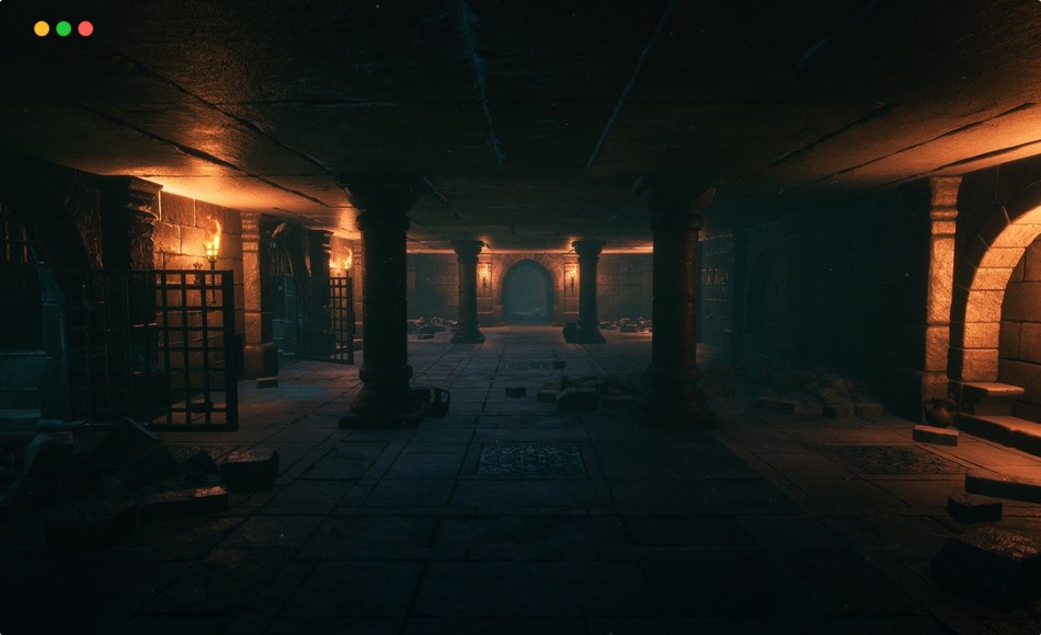 【UE5】模块化中世纪监狱 Modular Medieval Underground Prison Kit