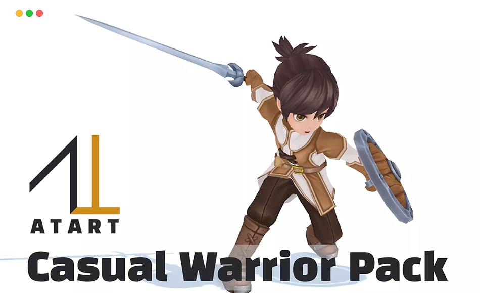 Unity角色 – 战士角色 ATART Casual Warrior Pack