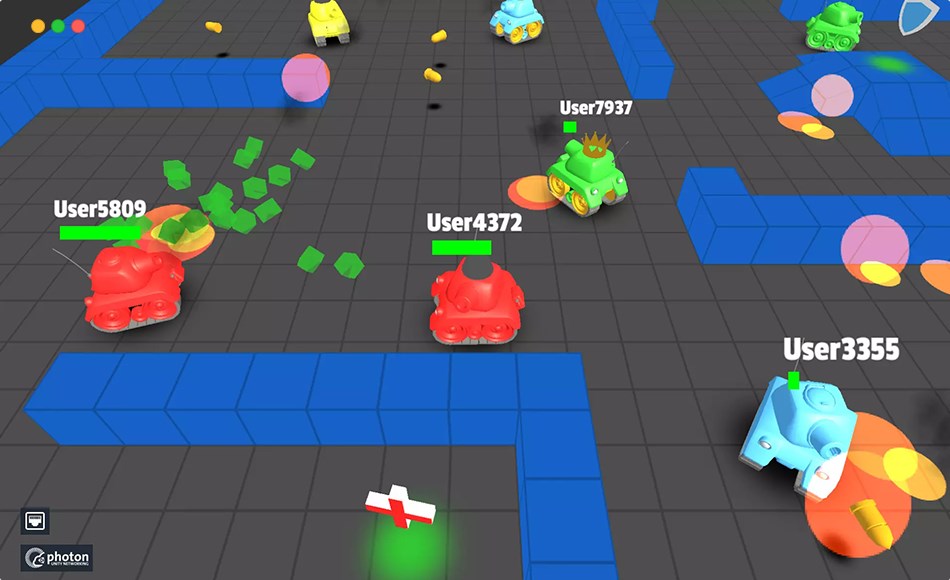 Unity资产 – 坦克多人游戏 Tanks Multiplayer (Netcode, Photon)