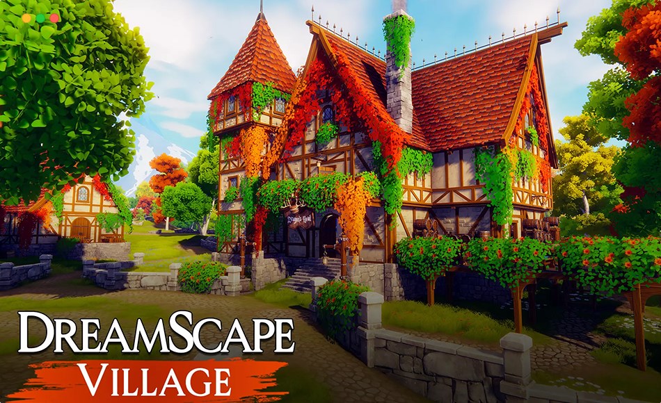 Unity场景 – 奇幻开放世界 Dreamscape Village – Stylized Fantasy Open World