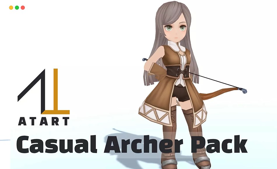 Unity角色 – 弓箭手角色 ATART Casual Archer Pack
