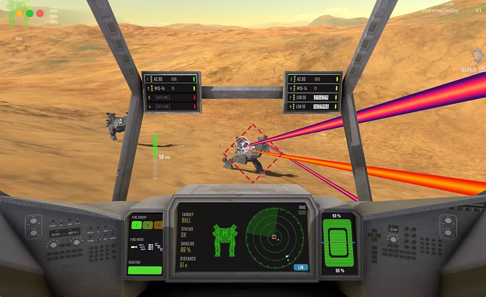 Unity – 复古机甲游戏模拟器 UnityRetro Mech Simulator