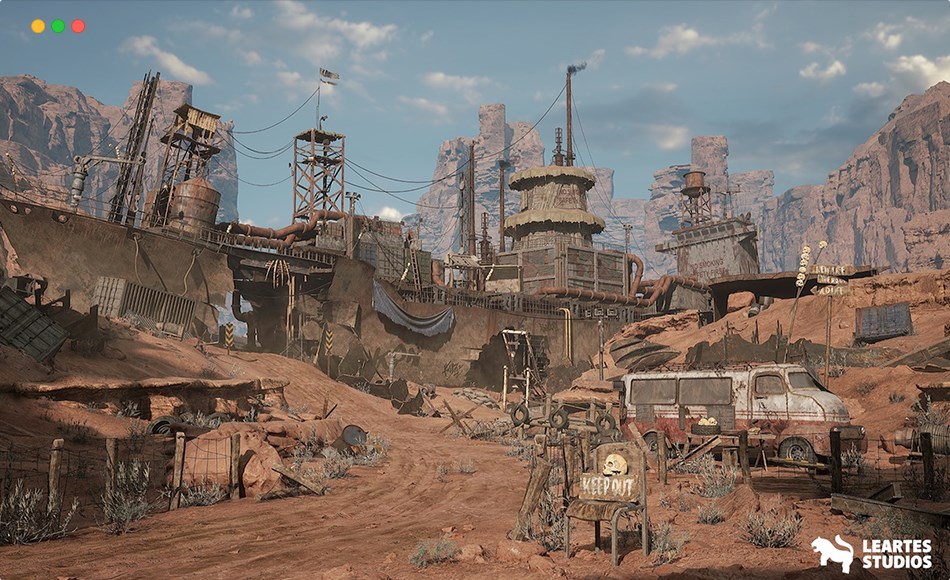 【UE5】荒地环境 Wasteland Environment ( Wasteland Wasteland Madmax Desert Sand Dry Desert 3D )