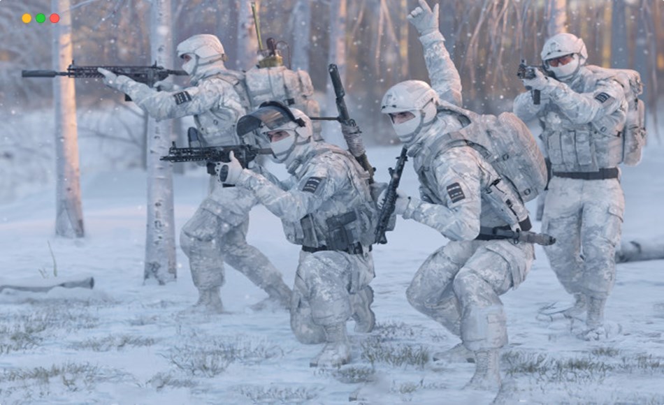 模型资产 – 士兵角色模型 Military Team