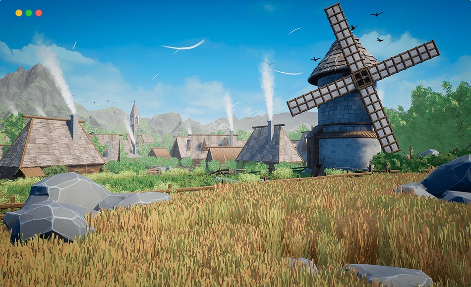 【UE5】模块化中世纪村庄 Modular Medieval Village Fantasy Village