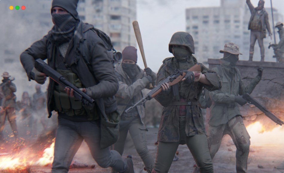 模型资产 – 游击队角色模型 Guerilla Troops II. – 3D characters