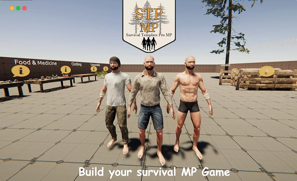 Unity插件 – 多人生存游戏开发模板 Multiplayer (STP) Survival Template PRO