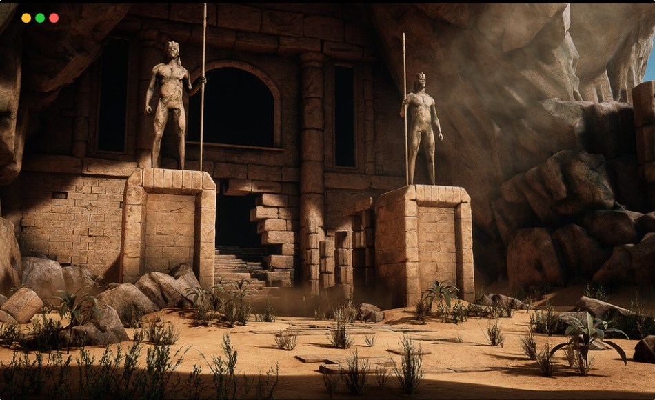 【UE5】沙漠遗迹环境 Desert Ruins Environment ( Desert Ruins Environment Ruins Desert Ruins Desert )