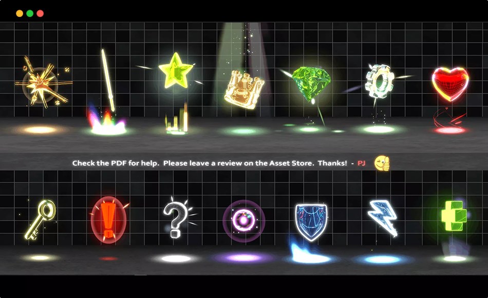 Unity特效 – 闪亮发光特效 Shiny Items VFX for URP