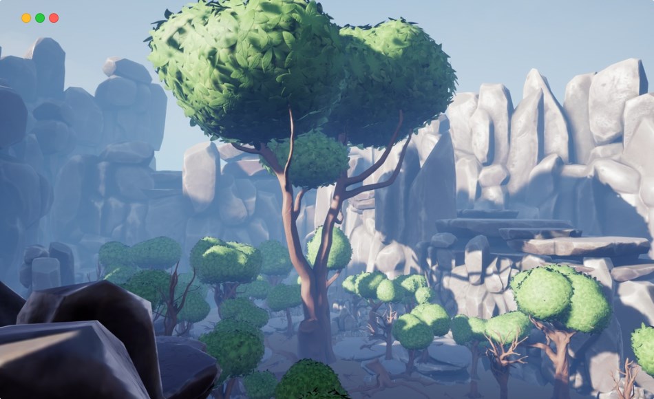 【UE5】风格化森林 Stylized Forest – Trees & Rocks (Forest, Rocks, Trees, Stylized Forest)