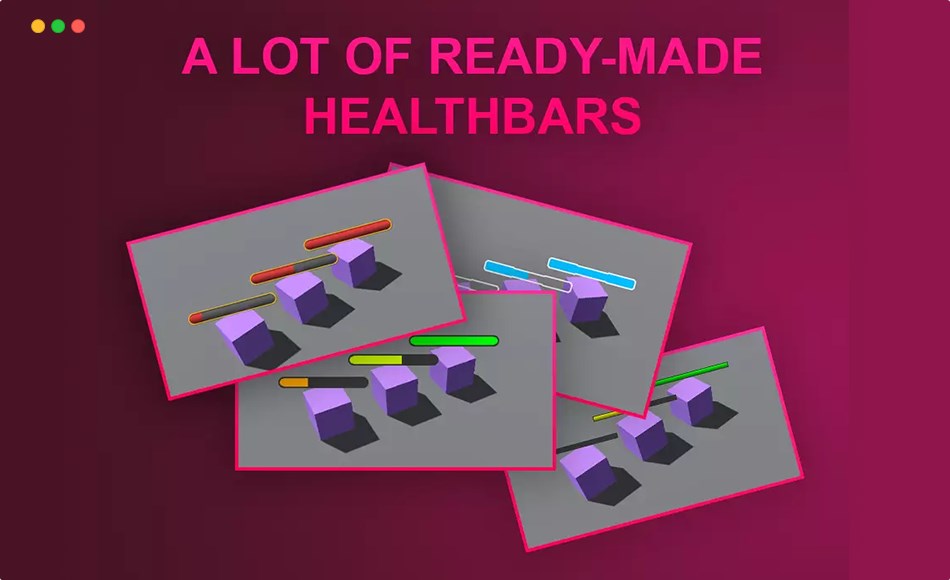 Unity资产 – 生命值血条资产 Healthbars Kit