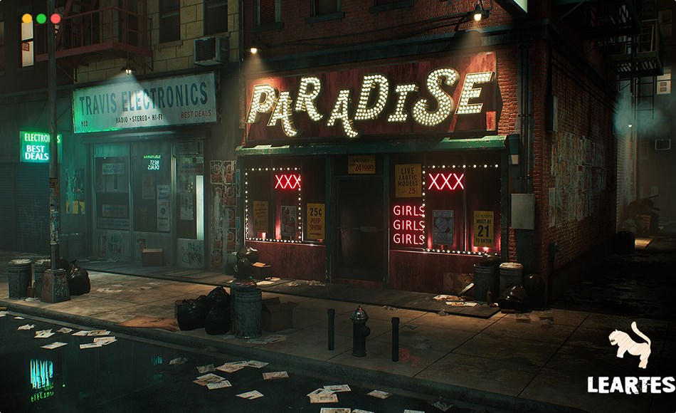 【UE5】1970 年代纽约市小巷 1970s New York City Alley ( 1970s NYC NewYork NewYork City Cities Alley 1970s )