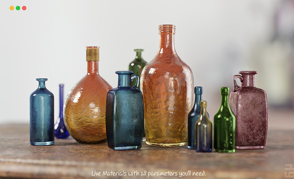 Blender插件 – 智能玻璃材质 Blender Smart Materials Glass