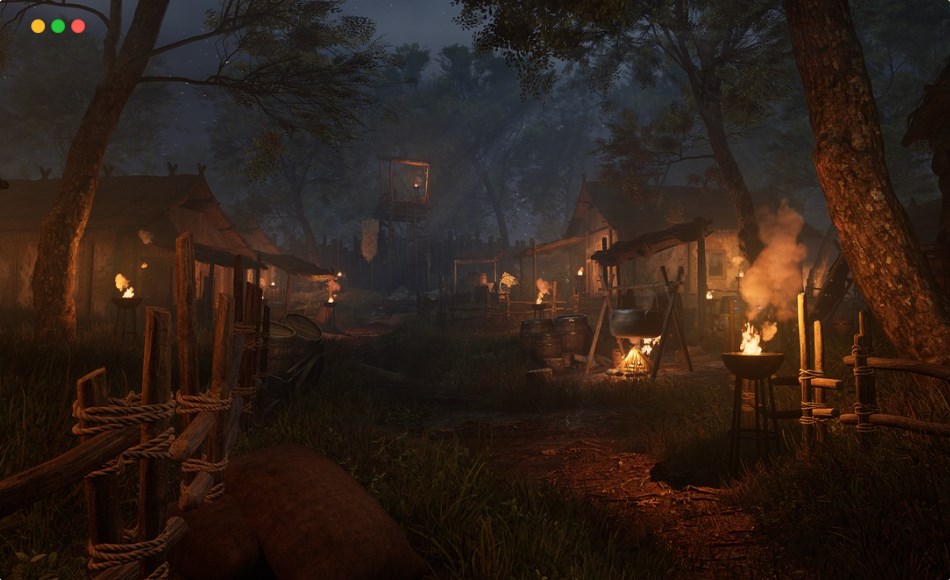 【UE5】中世纪村庄 Bandit Valley Village ( Bandit Valley Village Bandit Village Fantasy Medieval )