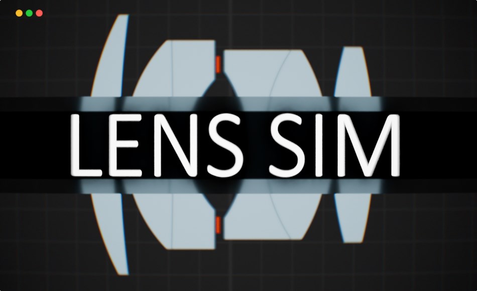 Blender插件 – 镜头模拟 Lens Sim