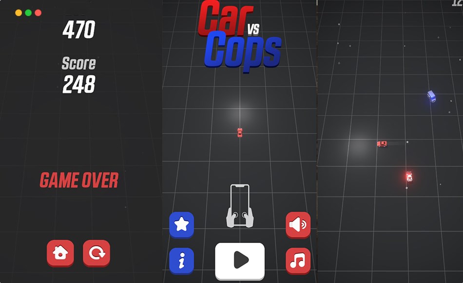 Unity开发 – 汽车大战游戏开发模板 CAR VS COPS 3D | Admob + GDPR | Unity Project