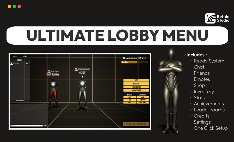 UE5插件 – 多人游戏大厅 Ultimate Multiplayer Lobby