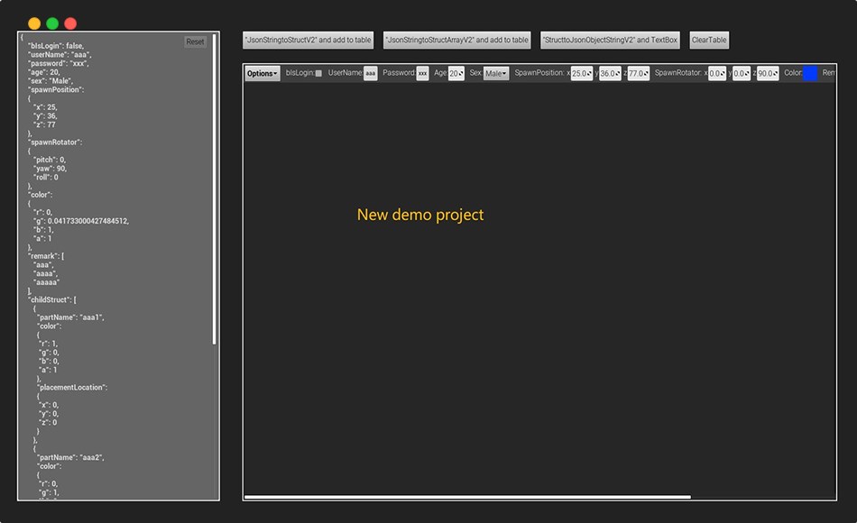 UE5插件 – 文件导数据库插件 Json to Struct and Json or Csv to datatable