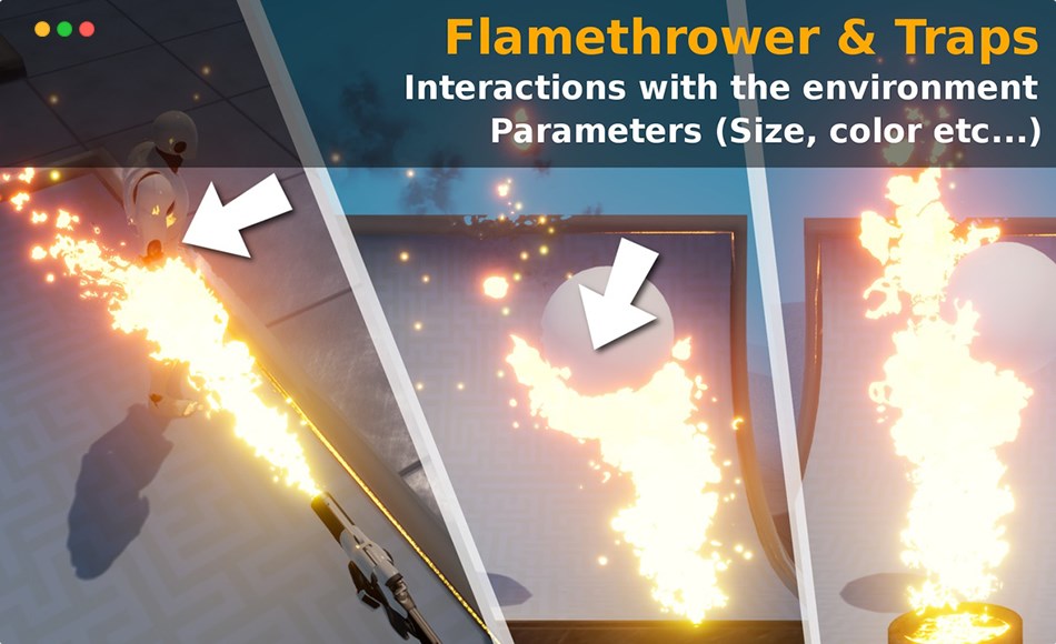 【UE5】法术火焰视觉特效包 Fire / Spells / Traps VFX Pack