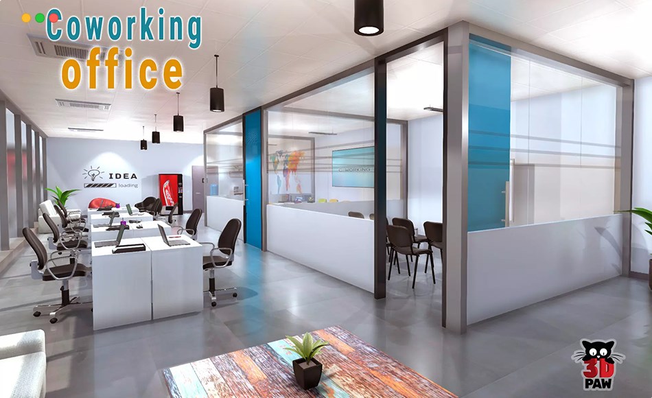 Unity场景 – 办公室场景 Coworking office