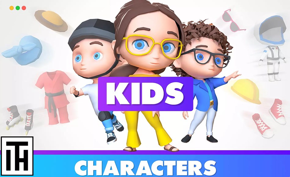 Unity角色 – 游戏卡通角色 Characters 2 01